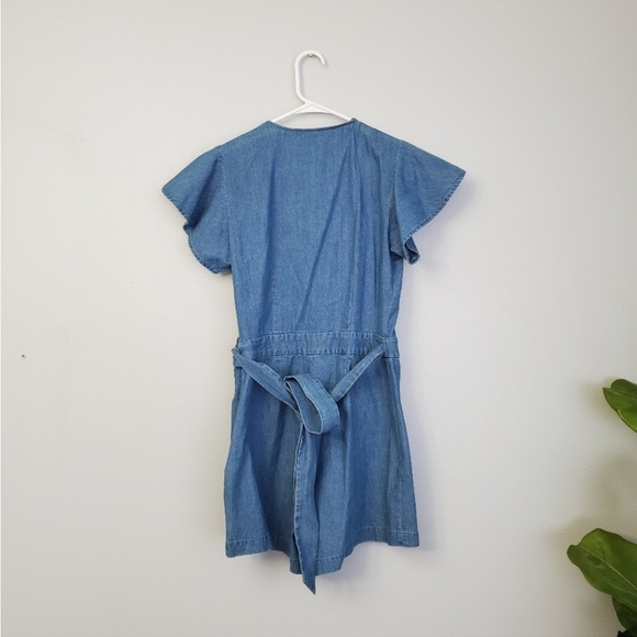 Draper James chambray flutter romper - Picture 3 of 5